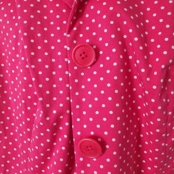 Talbots Red polka dot blazer - Picture 4 of 4